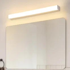 SKÄR spejllampe, 80 cm, RA 92, 19W, IP44, dæmpbar, 4000K, hvid