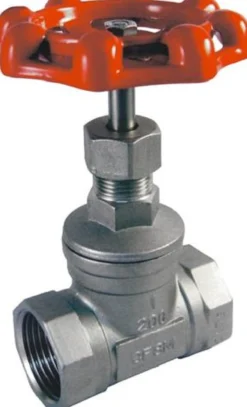 Skydeventil muffe/muffe 316/316/PTFE, byggelængde 85 mm