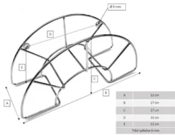 slangeholder, lille, syrefast, AISI316