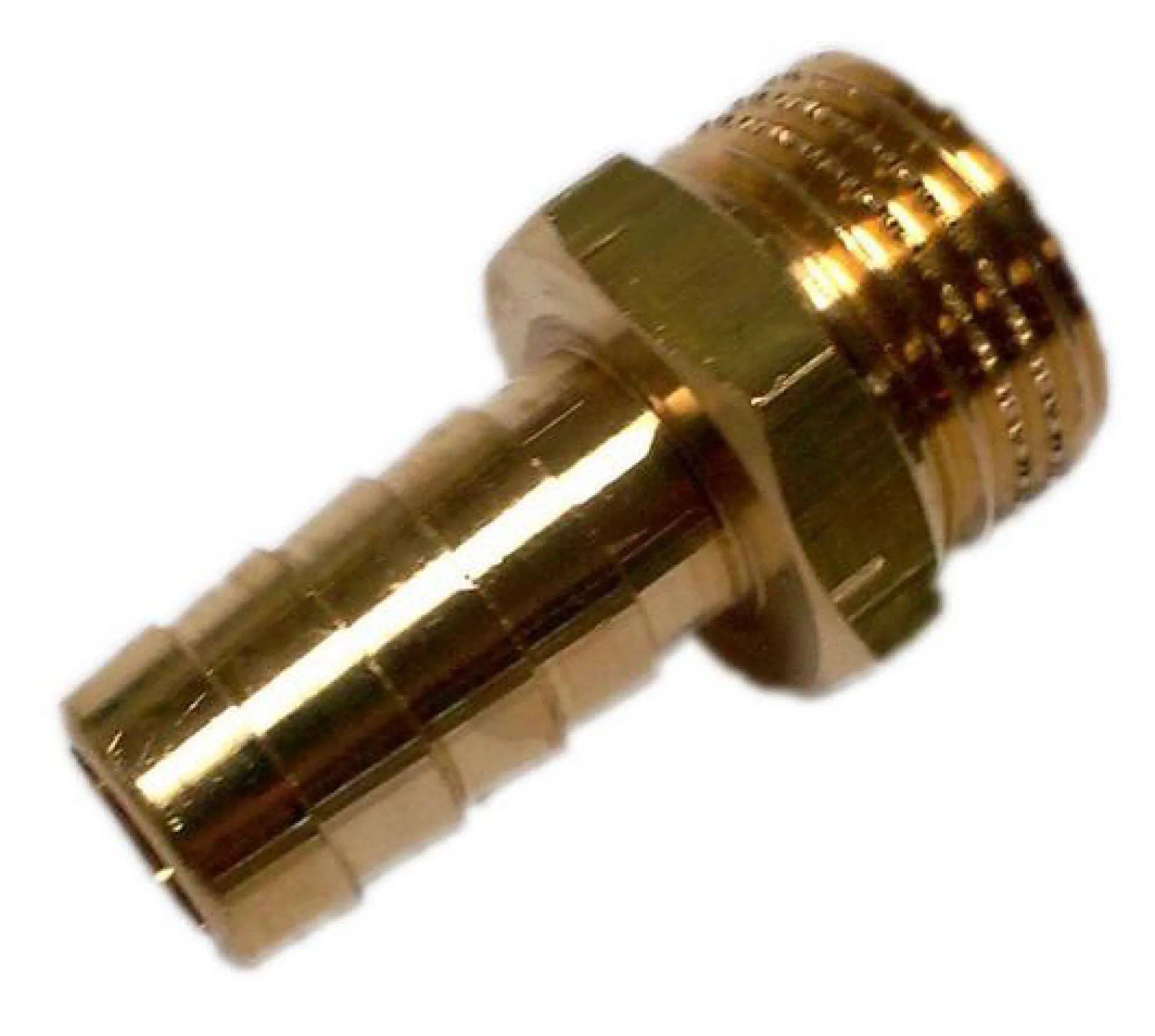 Slangenippel, 1/2" Gevind, 6-kt, 13mm