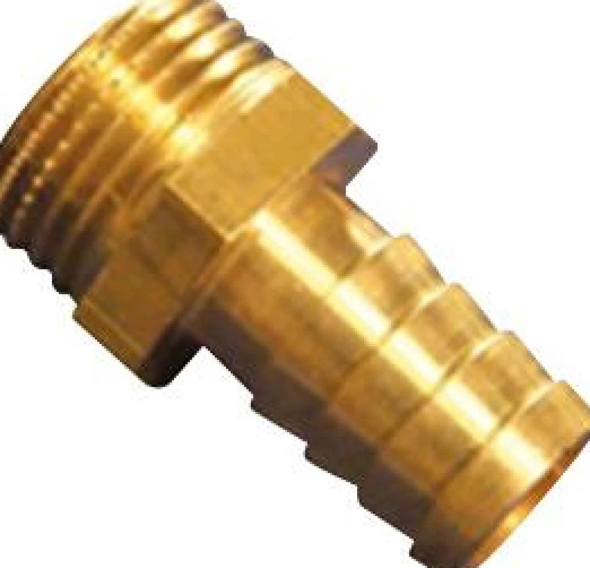 Slangenippel, 1/2" Gevind, 6-kt, 13mm