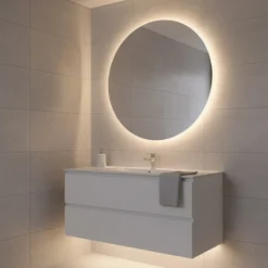 Slim COB LED strip vandtæt, 296/m LED, 9W/m, IP67, 230V, tape bagpå