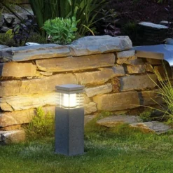 SLV Arrock Granite standerlampe, E27, galvaniseret stål