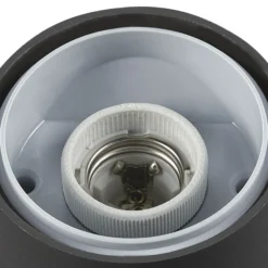 SLV Grafit bedlampe, rund, E27, antracit