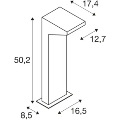 SLV IPERI 50 standerlampe, antracit, 4000K