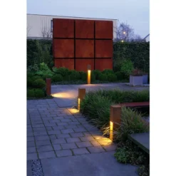 SLV Rusty Slot bedlampe, E27, IP44, rust brun