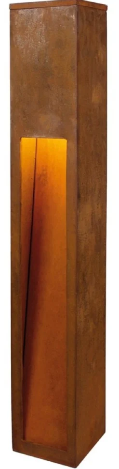 SLV Rusty Slot bedlampe, E27, IP44, rust brun
