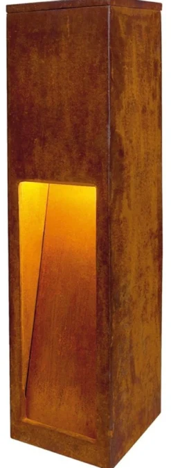 SLV Rusty Slot bedlampe, E27, IP44, rust brun