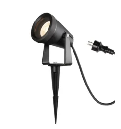 SLV Samrina jordspydlampe, GU10, IP65, sort (mat)