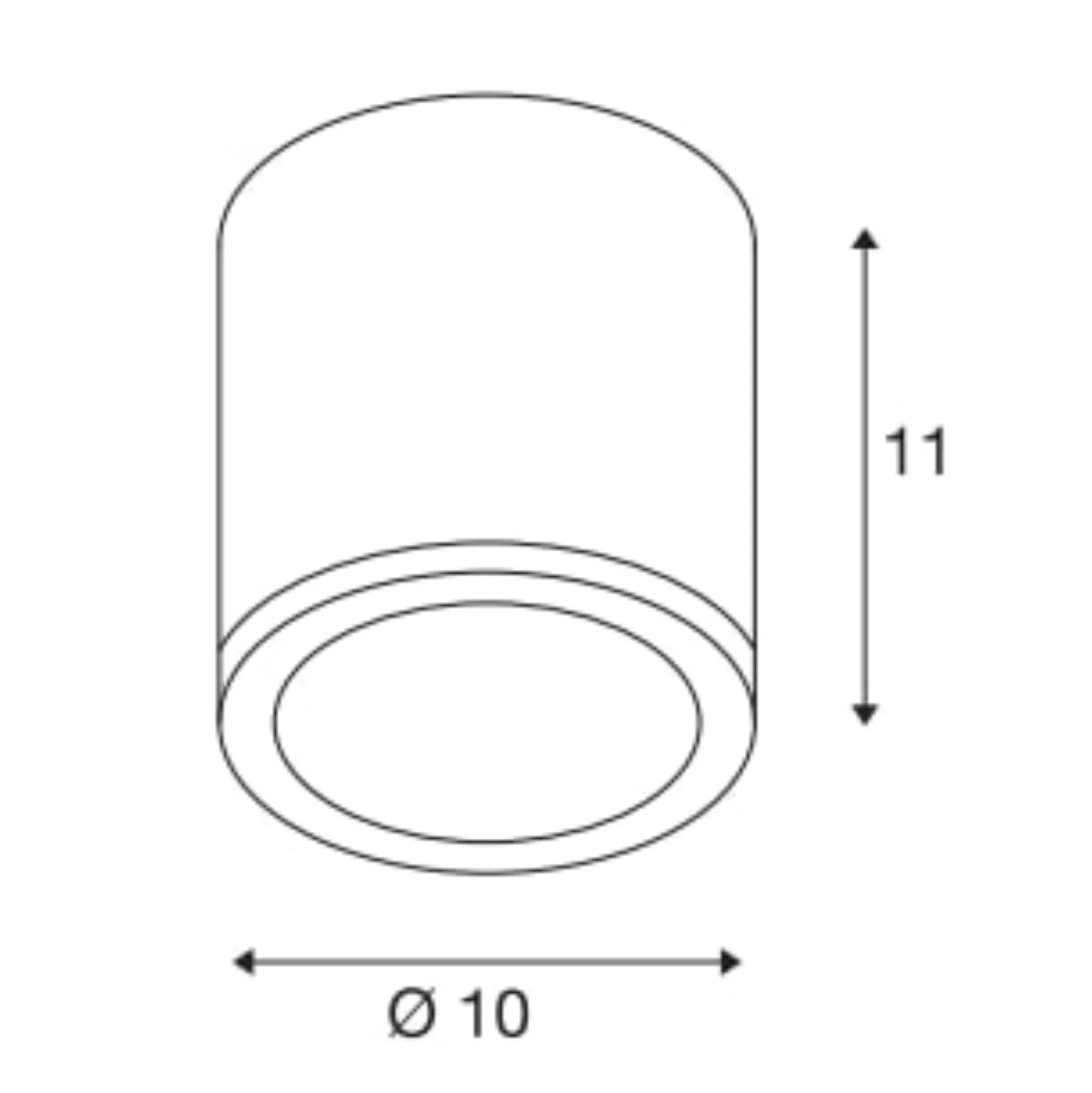 SLV Sitra udendørs loftlampe, IP44, GX53