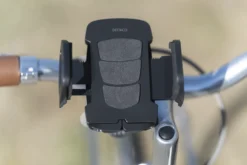 Smartphone-holder til cykler, drejelig, sort