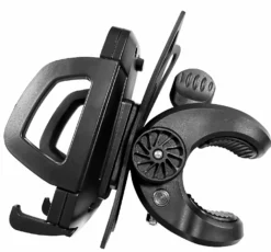 Smartphone-holder til cykler, drejelig, sort
