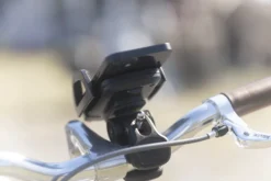 Smartphone-holder til cykler, drejelig, sort