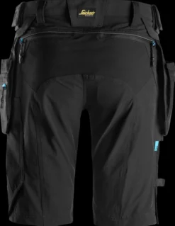 Snickers shorts 6108 LiteWork, stretch, aftagelige hylsterlommer, sort, str. 56