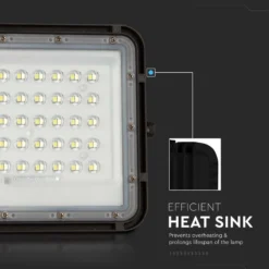 Solara LED projektør, 10W, 800lm, IP65, kold hvid, inkl. fjernbetjening og solcellepanel