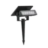 Solara Mini 2-i-1 havelampe, 0,9W, sort, IP65, 3000K, 80 lumen, 68° spredning, væglampe og spyd, solcelle - Kulør: Varm