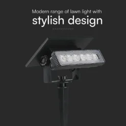 Solara Mini 2-i-1 havelampe, 0,9W, sort, IP65, 3000K, 80 lumen, 68° spredning, væglampe og spyd, solcelle - Kulør: Varm
