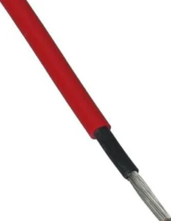 Solcellekabel H1Z2Z2-K, 1X6MM2, rød T500 - pr. meter