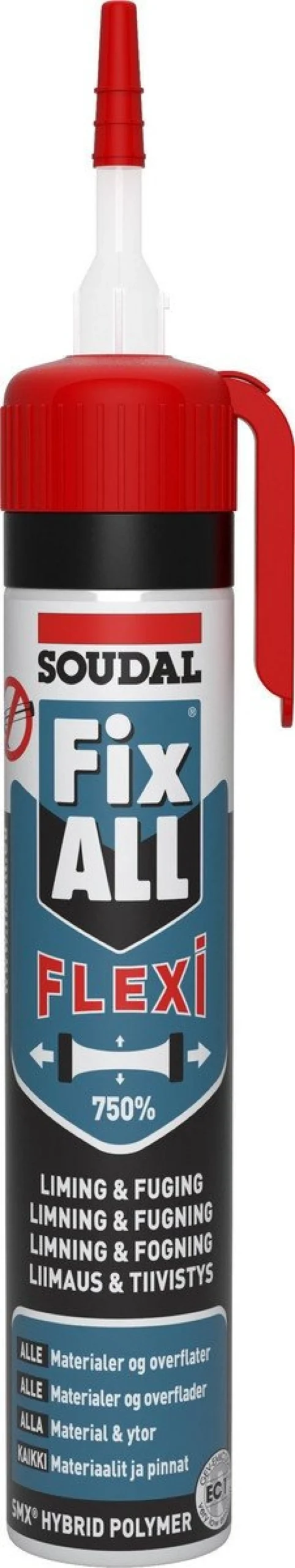 Soudal Fix All Press Pack fugemasse, hvid, 200 ml