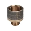 Spidsmuffe, 1" x 3/4", rødgods silicium bronze