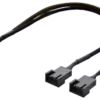 Splitter til PWM blæsere, 4-pin til 2x4-pin, sort
