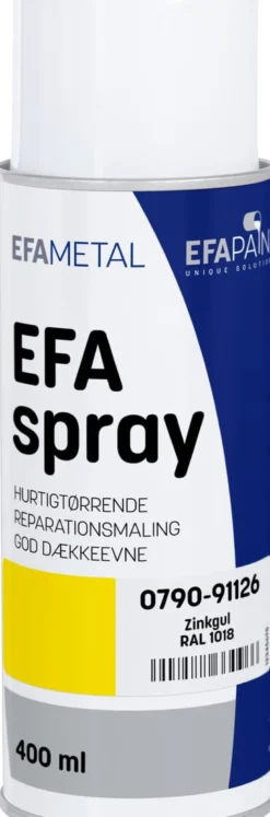 Spraymaling RAL1018, 91126 zink gul