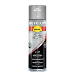 Spraymaling zink/alu dampfarve, 500ml, aluminium
