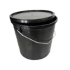Sprehn spand, 11,5 liter, sort, robust, med hank og låg