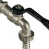 1/2" Spulehane med slangeforskruning