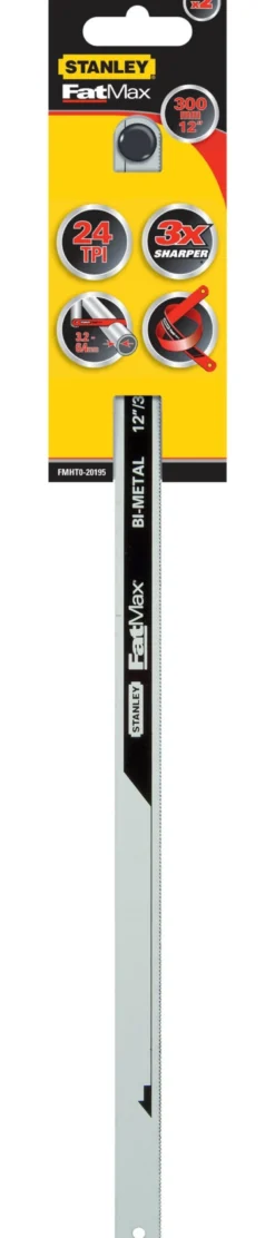 Stanley Fatmax nedstrygerklinger, 300mm, 24 TPI, 2 stk