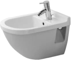 Starck 3 vægbidet, skjult montering, 540 mm dybde, hvid
