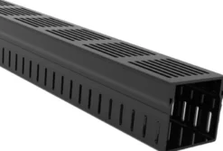 Star Drain dræn-rende, 100 x 103 x 1000 mm, 2-sidet med sort alu-rist