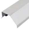 Sterninddækningsprofil 4F, 1 meter, blank aluminium