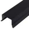 Sternkapsel alu sort 36mm lige 1 meter