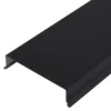 Sternkapsel alu sort 100mm lige, 1 meter