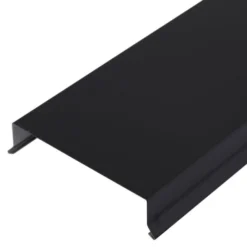 Sternkapsel alu sort 100mm lige, 1 meter