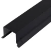 Sternkapsel alu sort 26mm lige 1 meter