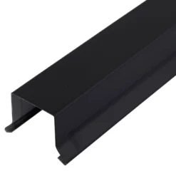 Sternkapsel alu sort 26mm lige 1 meter