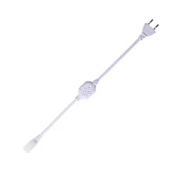 Stik til 8x16 CLIP-ON Neon Flex LED, inkl. endeprop, 230V