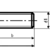 Stålbolt M16 x 140 mm, A4, DIN 931, 6-kant