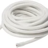 Stofledning, 5 meter, 2x0,75mm, hvid
