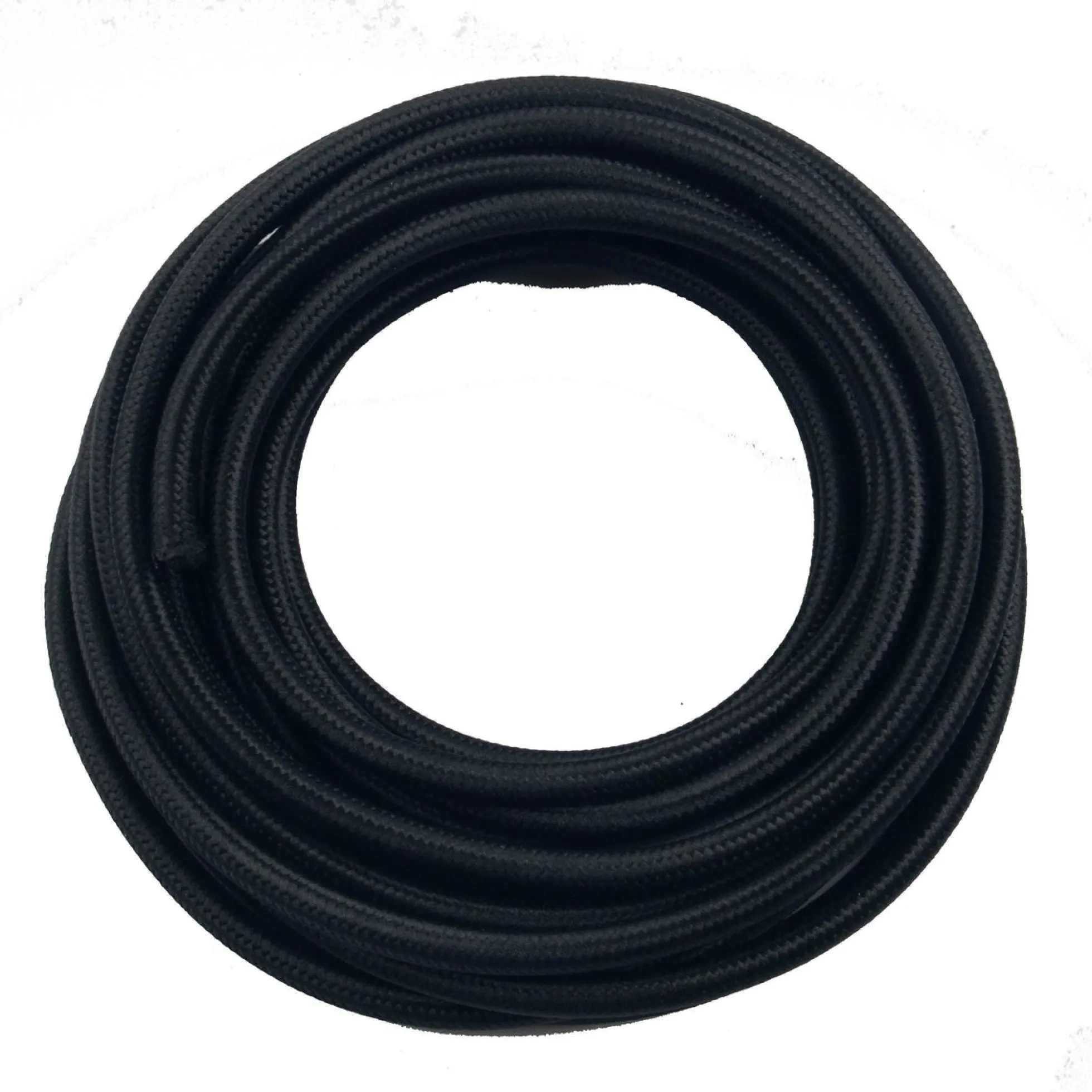 Stofledning 5 meter, 2x0,75 mm, sort