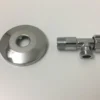 stopventil 1/2" x 1/2" med 77 mm roset kort version