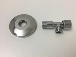 stopventil 1/2" x 1/2" med 77 mm roset kort version
