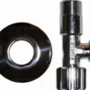 stopventil, 12" x 38" med 77 mm roset kort version