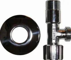 stopventil, 12" x 38" med 77 mm roset kort version