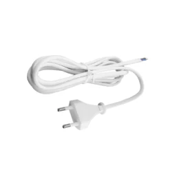 Strømkabel, 150 cm, 250V, Hvid, Eurostik, 6A