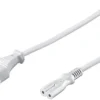 Strømkabel til bærbar, 1,5 meter, han/hun, hvid, PE030715W - MicroConnect
