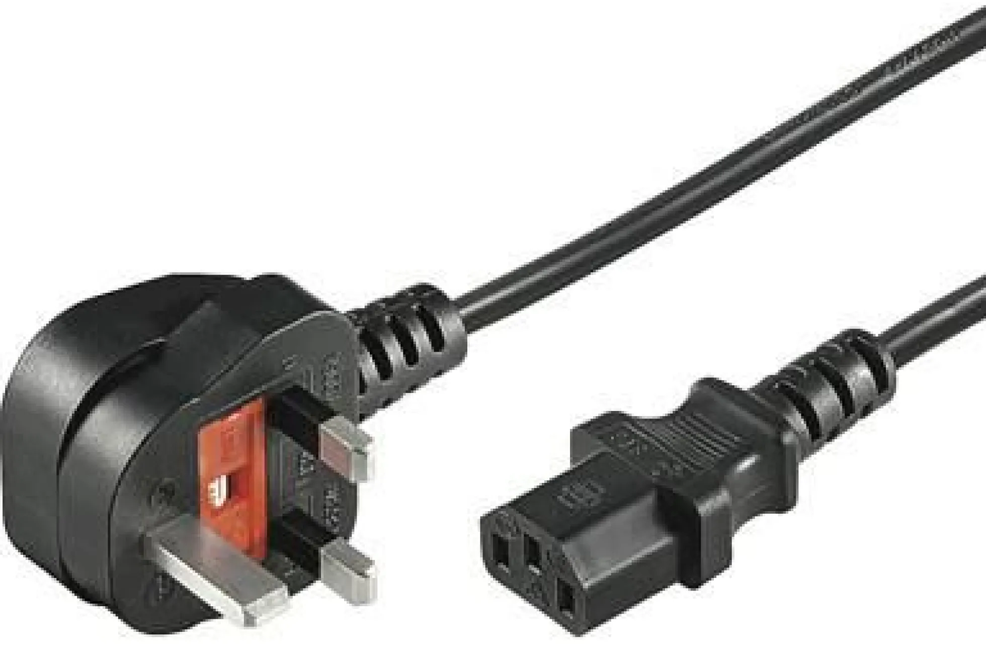 Strømkabel, UK Type G, C13, BS 1363, H05VV-F 3G0,75, 10A - MicroConnect