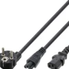 Strømsplitterkabel, Schuko til C5 og C13, 1,8 meter - MicroConnect